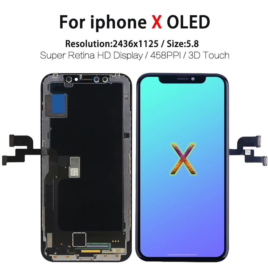 3D сенсорный OEM AMOLED ЖК-дисплей для iPhone XS XR X ЖК-экран дигитайзер сборка запасные части X XS Max телефон lcd s