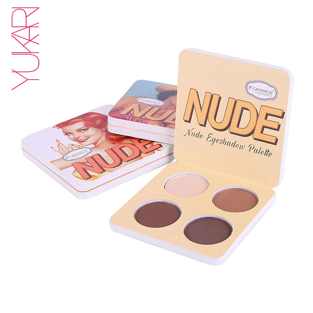 Makeup Palette Eye Shadow Nude 4 Color Powder Pigment Cosmetics Glitter Eyeshadow Make Up Maquiagem Profissional Completa |