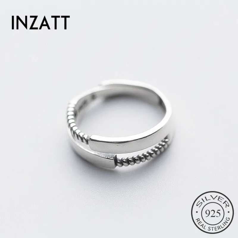 INZATT Punk Bridal Sets Adjustable Ring Charm 925 Sterling Silver Fashion Jewelry For Women Birthday Party Accessories | Украшения и