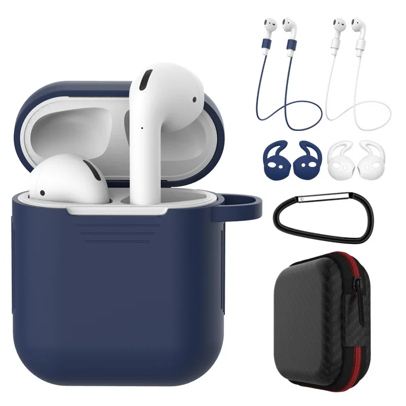 Airpods силиконовый защитный чехол для хранения ушей нового Apple Bluetooth гарнитура