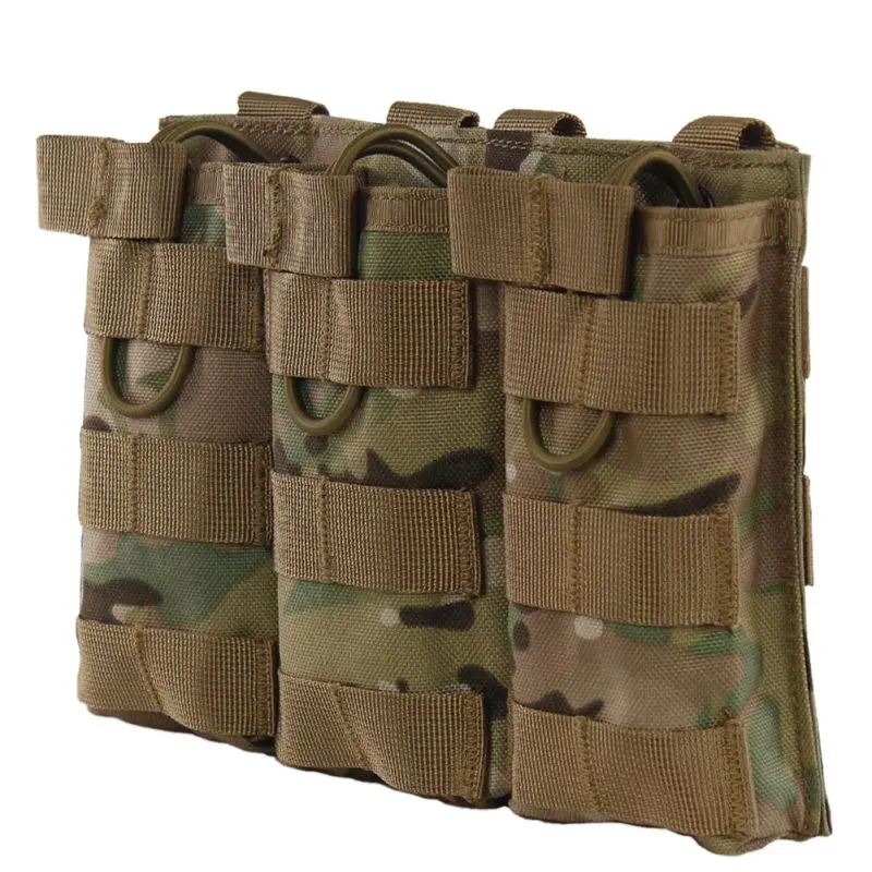 Тактическая Сумка MOLLE с тройным открытым верхом для магазинов быстрый AK AR M4 FAMAS Mag