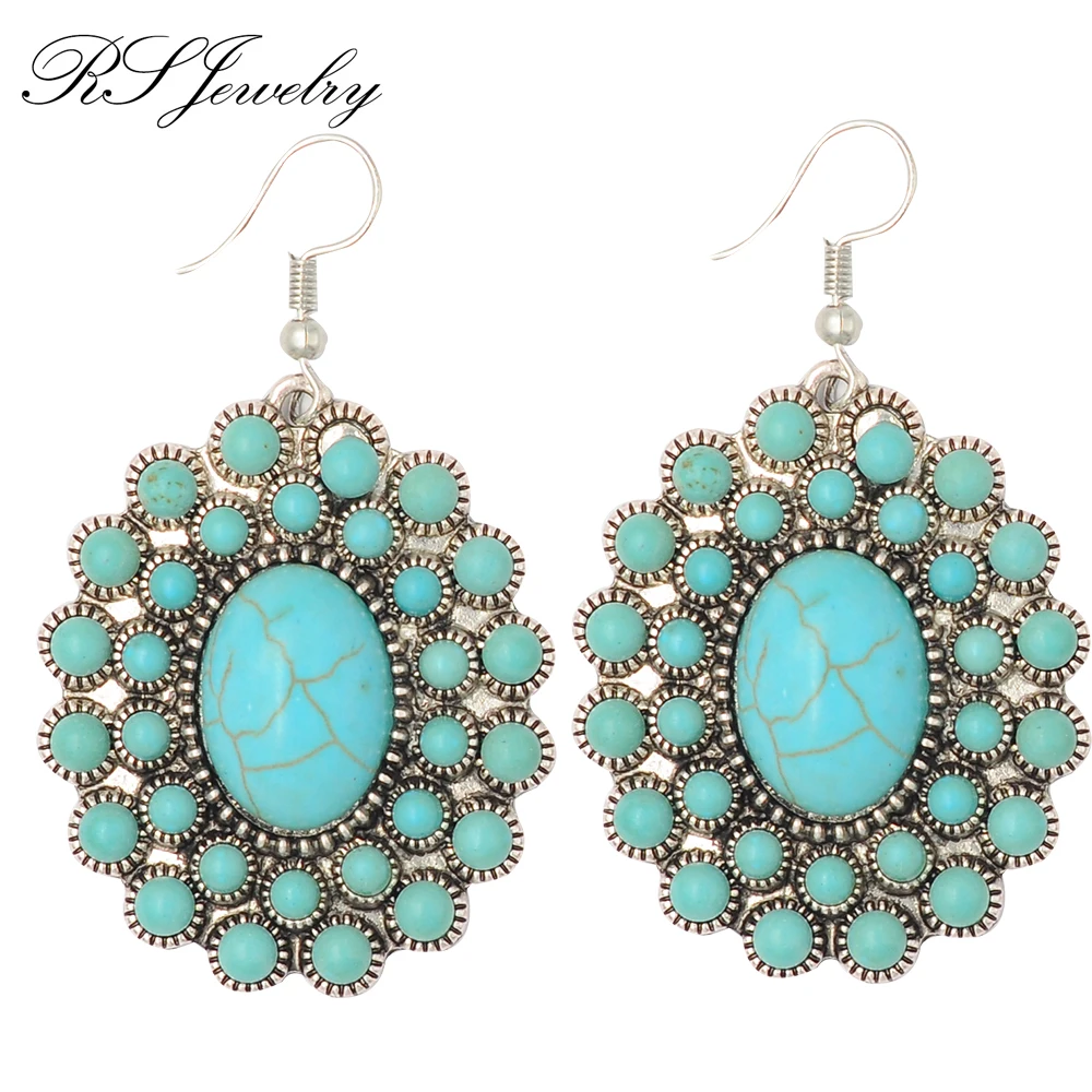 2018 Новый стиль ретро Национальный женские серьги Мода уникальная личность