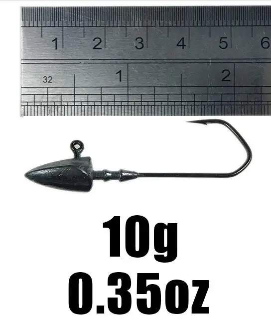 20pcs 10g THKFISH Рыбалка джиг головок крючки 20 штук 3,5 г 5 г 7 г 10 г 14 г Треугольники Барб Baitholder привести джиг-головки рыболовные снасти крюк рыбалка крючки рыболовные рыболовные принадлежности все для рыбалки - Цвет: 20pcs 10g