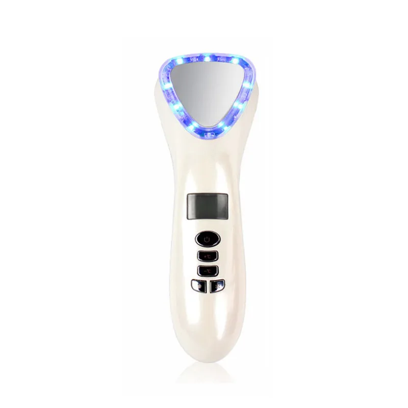 Ultrasonic Face Lifting Skin Firming Care Tool Hot Cold Hammer LED Light Photon Facial Massager Ultrasound Spa Beauty |