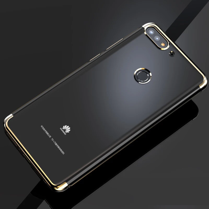Роскошный ультра-тонкий ТПУ чехол силиконовый мягкий чехол для huawei Honor 7C Pro 7 C 5,99 дюймов LND-AL41 LND-L29 чехол Honor7C 5,7 чехол s - Цвет: Gold