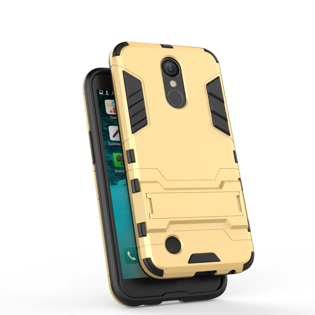 For LG LV3 LV5 Case Luxury Iron Man Hybrid Silicone TPU Shockproof Cover Hard Kickstand Mobile Cell Phone Protective Shell Bag |