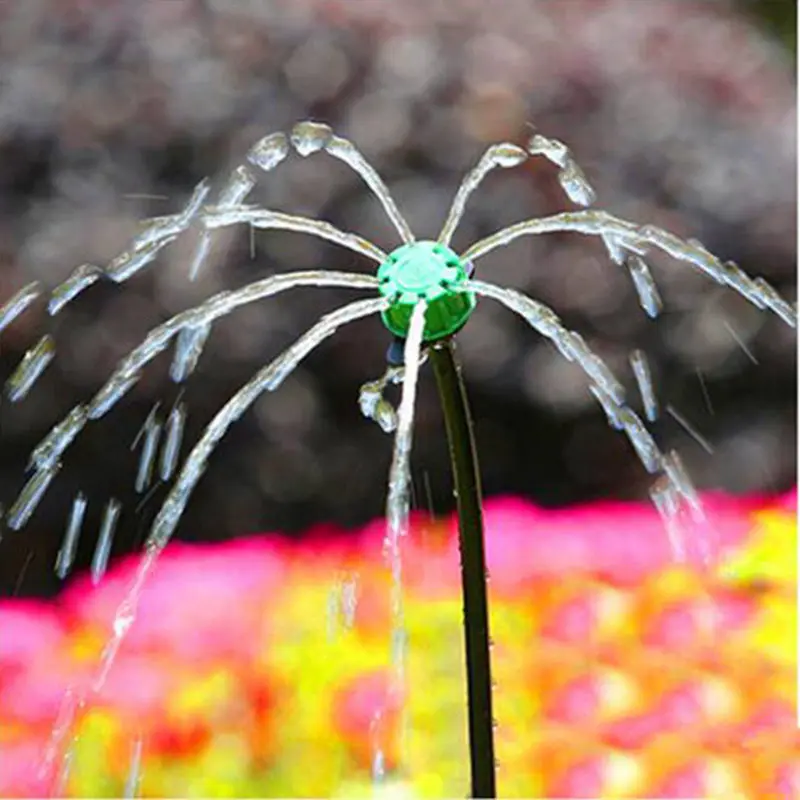 20 шт. зеленые капельницы с 8 отверстиями 4 мм|garden irrigation sprinkler|irrigation sprinklerflow dripper |