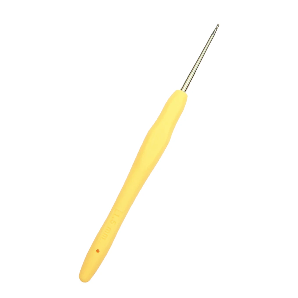 1.5mm 1 шт., крючки для вязания крючком из нержавеющей стали, спицы для вязания, пряжа, 0,5~ 2,75 мм, многоцветный - Цвет: 1.5mm