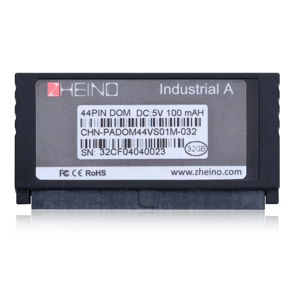Zheino SSD IDE PATA DOM 44PIN MLC 32GB Industrial Disk On Module Solid State Drives Vertical+Socket