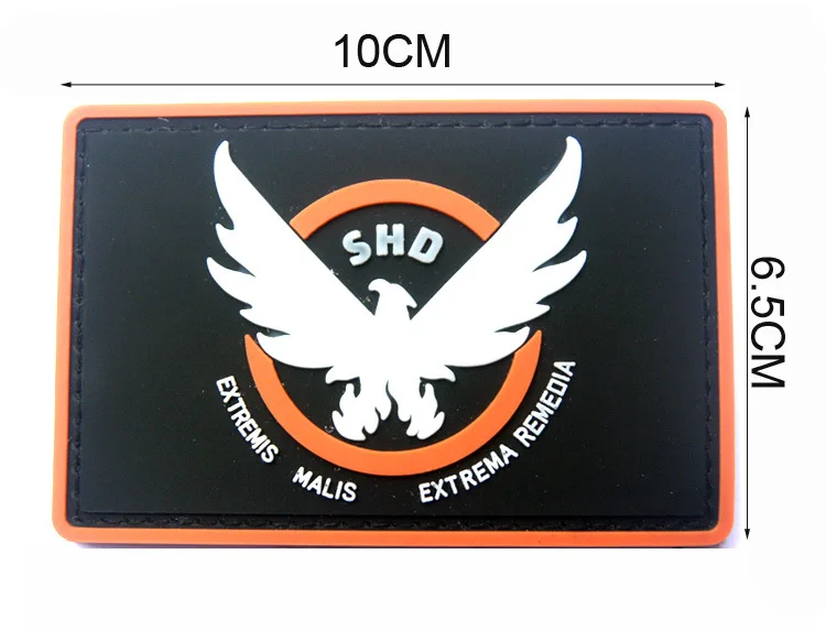 Патчи из ПВХ для дивизиона SHD Wings Out значки с тремя стилями игры в страйкбол