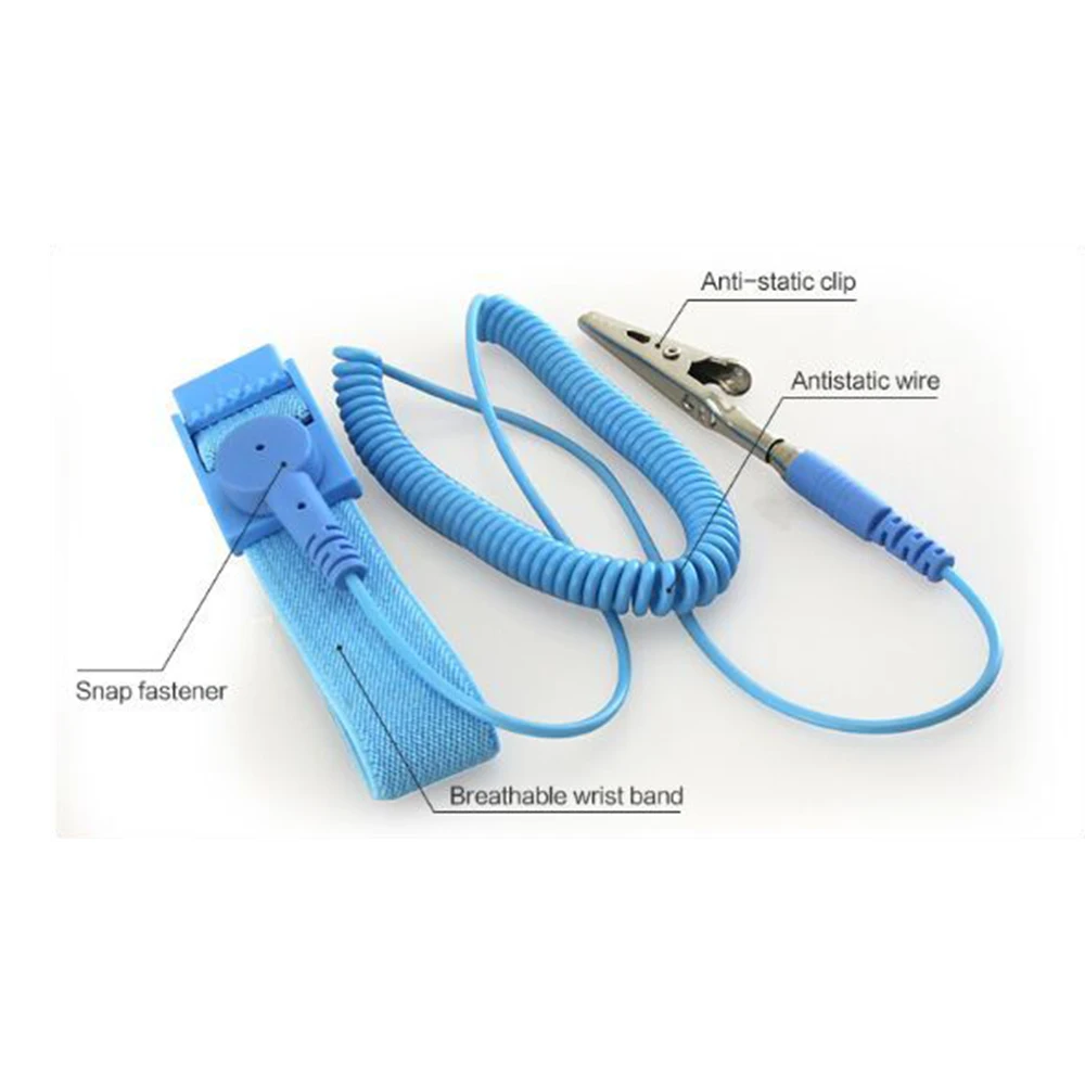 Бесплатная доставка Лучший Антистатический ESD ремешок на запястье эластичная