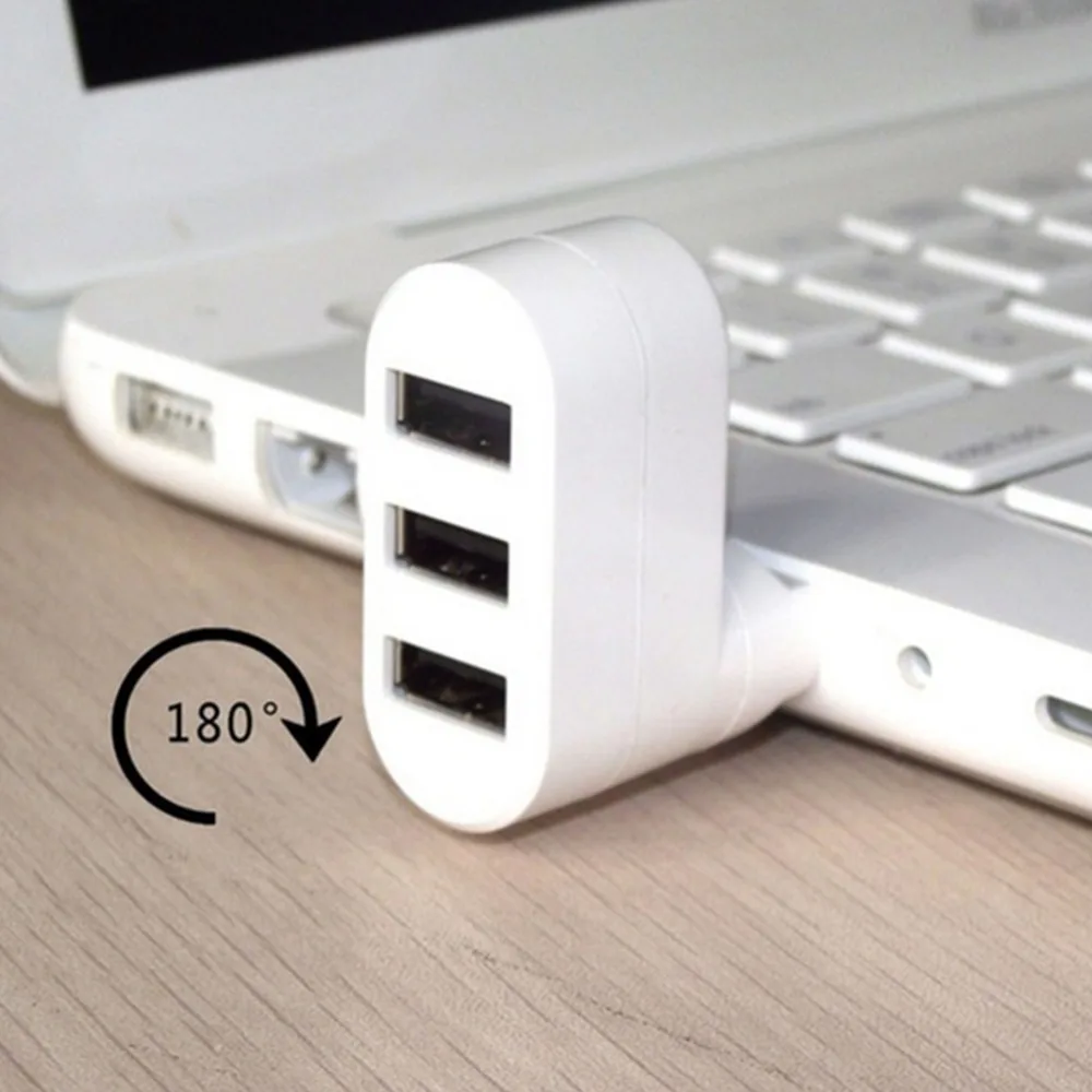 Buyincoin высокое качество для ноутбука телефона вращающийся USB разветвитель мини