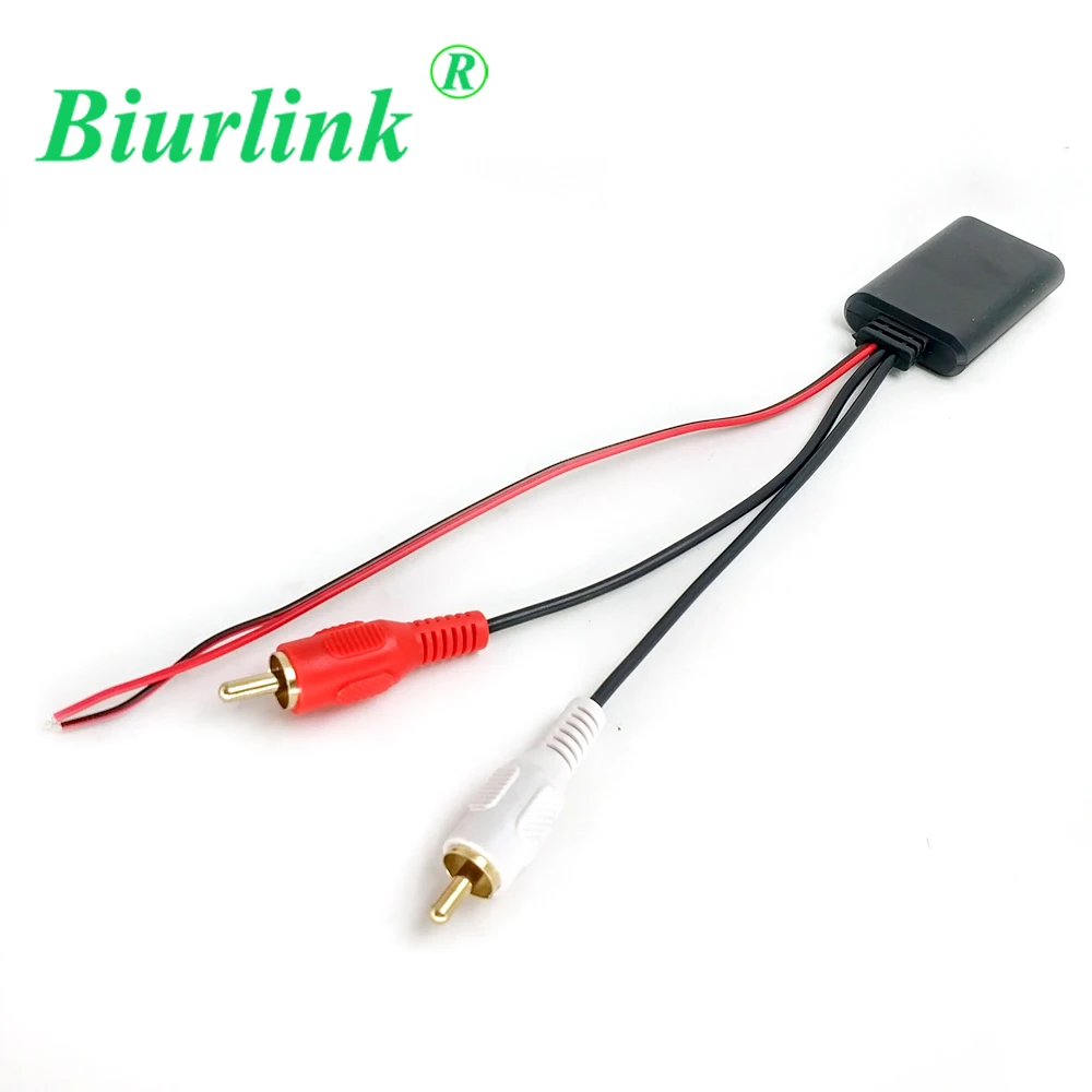 

Biurlink Universal Car Radio Stereo 2 RCA Wireless Bluetooth Module MP3 Music Play Adapter for Pioneer Nissan Toyota