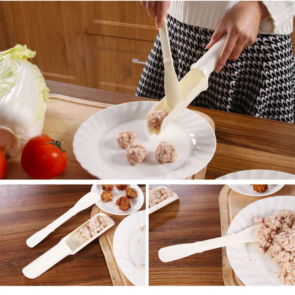 2 шт./компл. DIY удобный аппарат для приготовления фрикаделек полезные Пэтти рыбы говядины Мясные Шарики рисунком бургеров Кухня Пособия по кулинарии Инструменты гаджеты аксессуары
