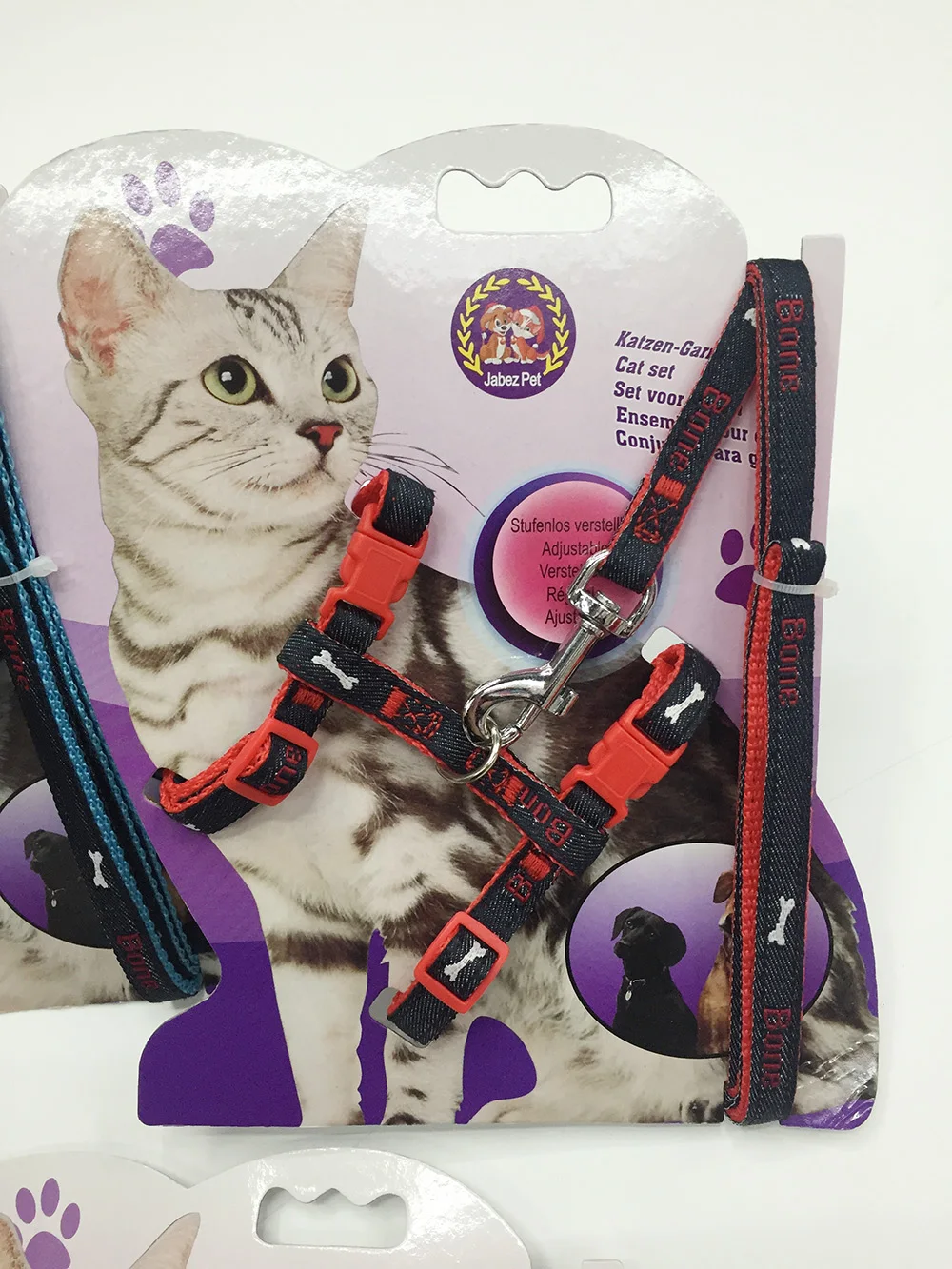 

100pcs/lot New Denim Pet Dog Leashes and Collars Set Puppy Leads for Small Dogs Cat Adjustable Cat Harness Pet Accessories