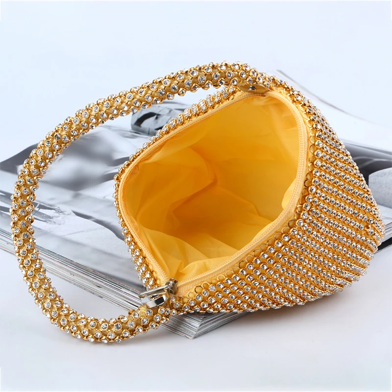 Новинка 2019 г. женская вечерняя сумка с мягкими бусинами открытая стильная