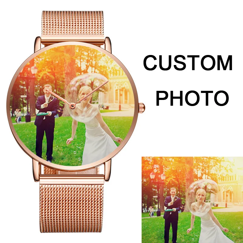 Золотые серебристые мужские и женские часы с логотипом на заказ