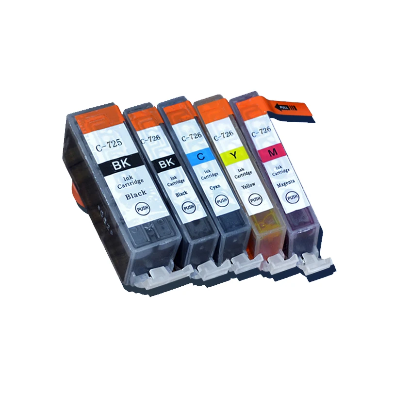 10 шт. PGI725 CLI726 картриджи с чернилами для canon PGI 725 CLI 726 IP4870 IP4970 IX6560 MG5170 MG5270 MG5370 MG6170 MG6270