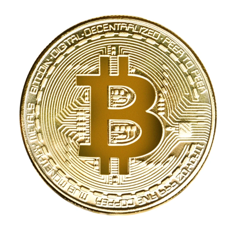 Домашнее украшение ремесла не валютные Позолоченные Монеты монета BTC Биткоин