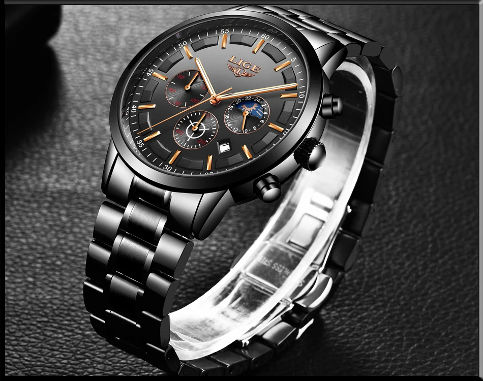 Relogio Masculino часы мужские LIGE модные спортивные кварцевые часы мужские s часы Топ бренд класса люкс Бизнес водонепроницаемые часы Relojes