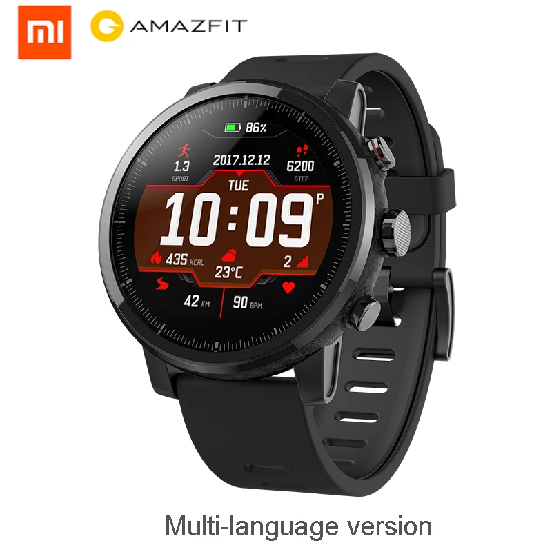 Huami Amazfit 2 умные часы Stratos Pace 2 мужские с gps Xiaomi часы PPG монитор сердечного ритма 5ATM водонепроницаемые