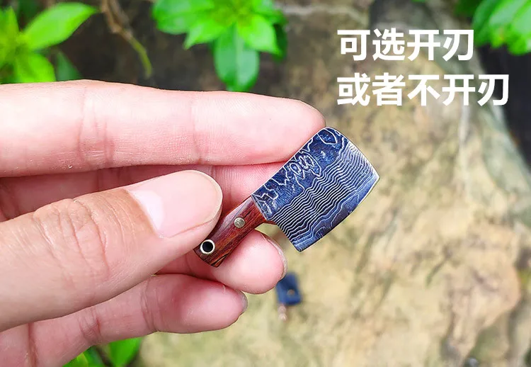 Прямой мини-нож VG10 из дамасской стали маленькие инструменты для ключей