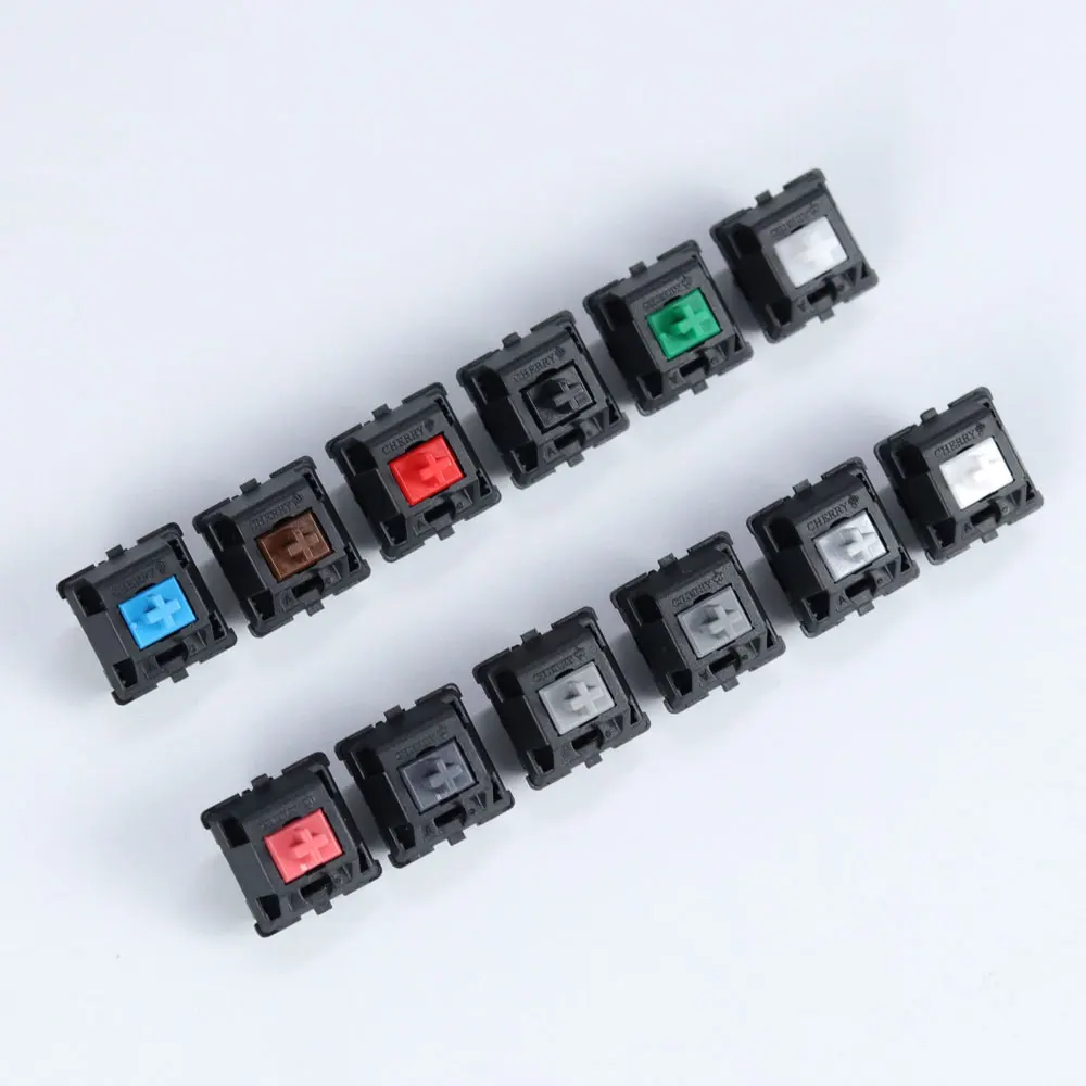 Оригинальная механическая клавиатура Cherry mx switch с 3 контактами коричневые синие