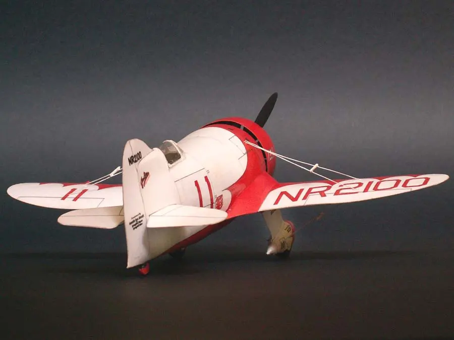 Самодельная Бумажная модель Us Racing Plane Gee Bee R1 1932 мальчик подарочная бумага ремесло
