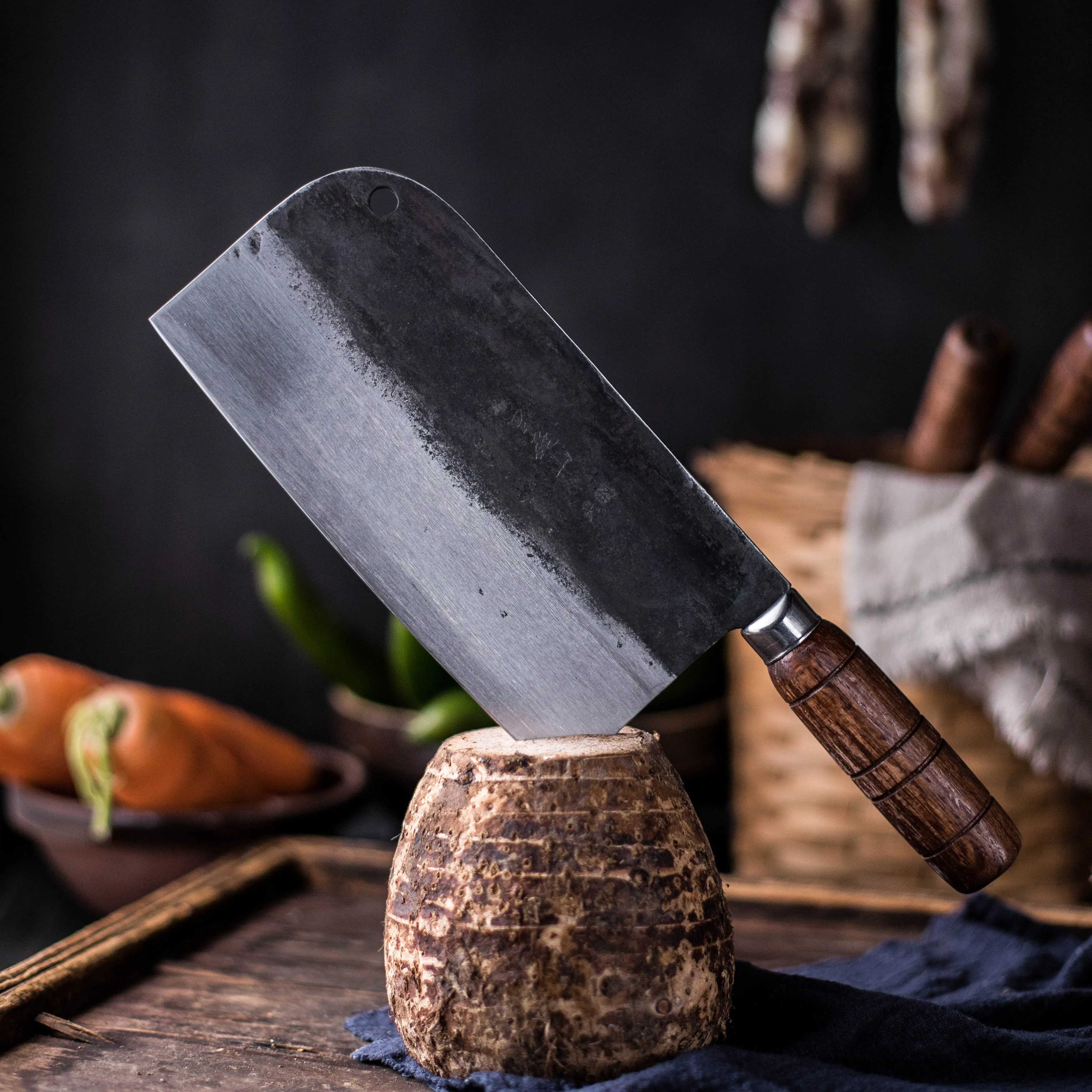 

Традиционный кухонный нож ручной работы в китайском стиле, мясной овощной нож, кухонные ножи, специальный нож шеф-повара, бытовой Отбойник, слайсер