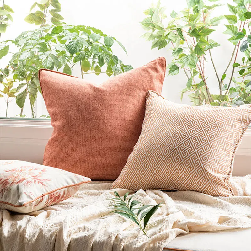 Наволочка DUNXDECO для декоративной подушки чехол в французском винтажном стиле