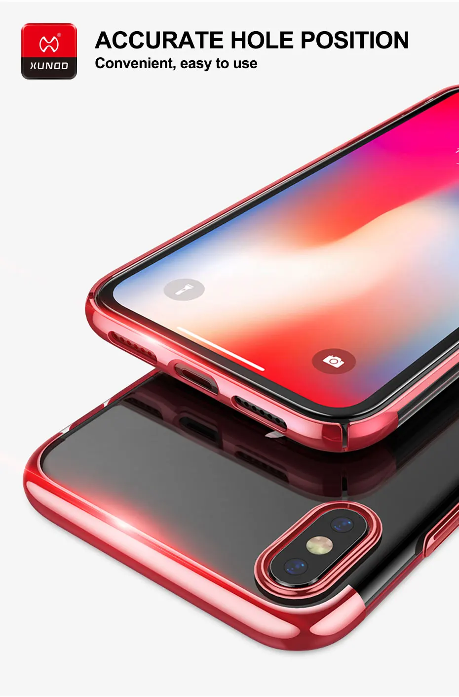 Ультра тонкий роскошный чехол XUNDD для iPhone X Xs Max Xr защитная задняя крышка с