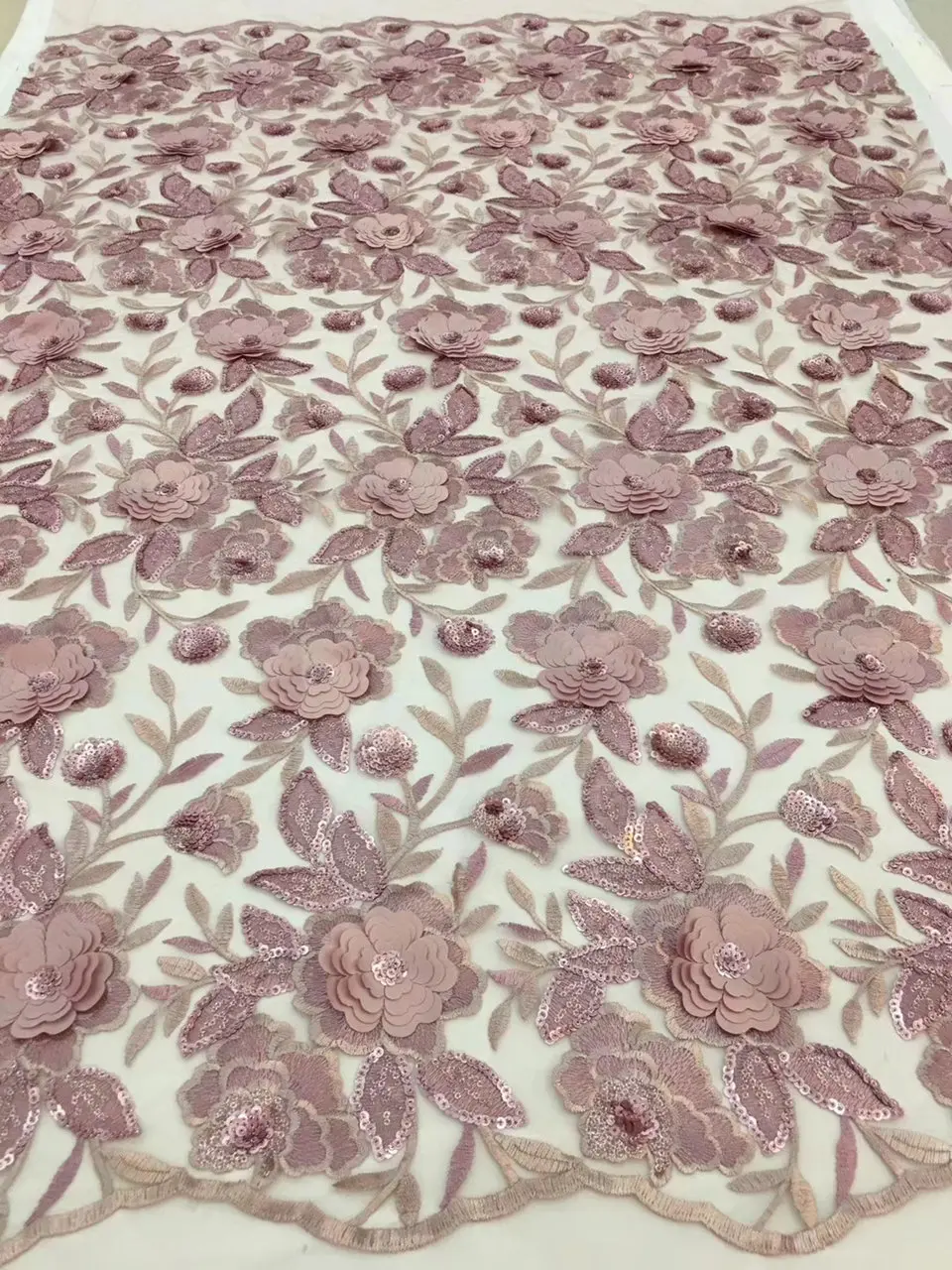 2018 Latest design sequins tulle embroidery french net lace fabric for fashion dress High quality QG334 | Дом и сад