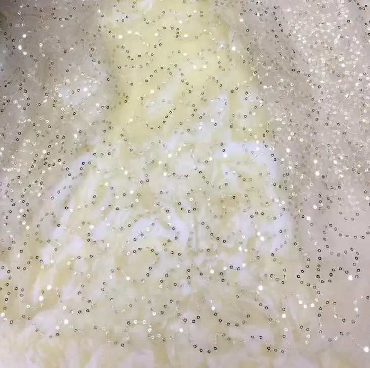 Pink Г. Модный стиль, нарядное кружевное платье с блестками, сетчатая блестящая кружевная ткань, газовое платье для свадебной вечеринки женское платье для девочек фатиновая ткань - Цвет: Pink