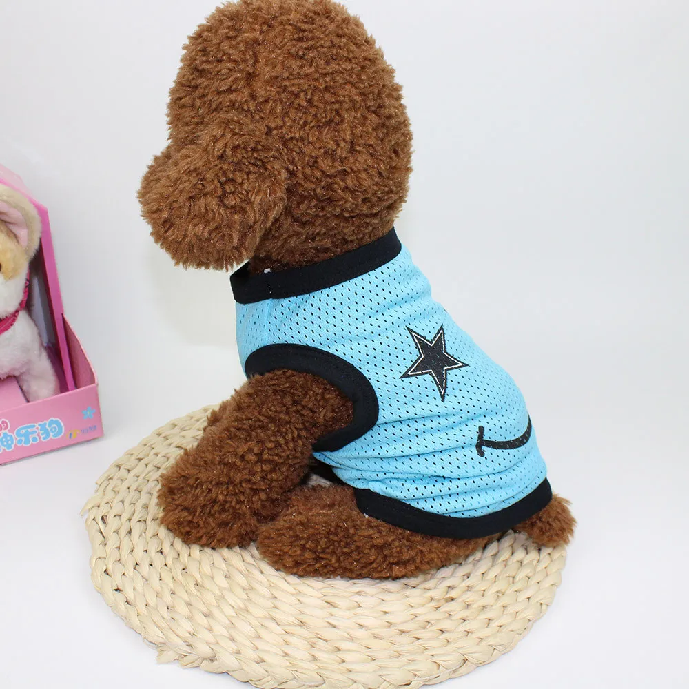 T рубашка одежда для собак без рукавов Летнее вечернее платье из полиэстера