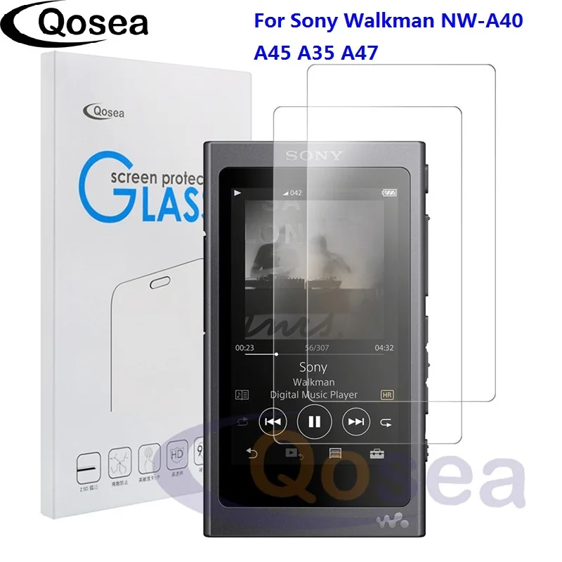 Защитное стекло Qosea 9H для Sony Walkman сверхпрозрачное закаленное 2 упаковки Защита