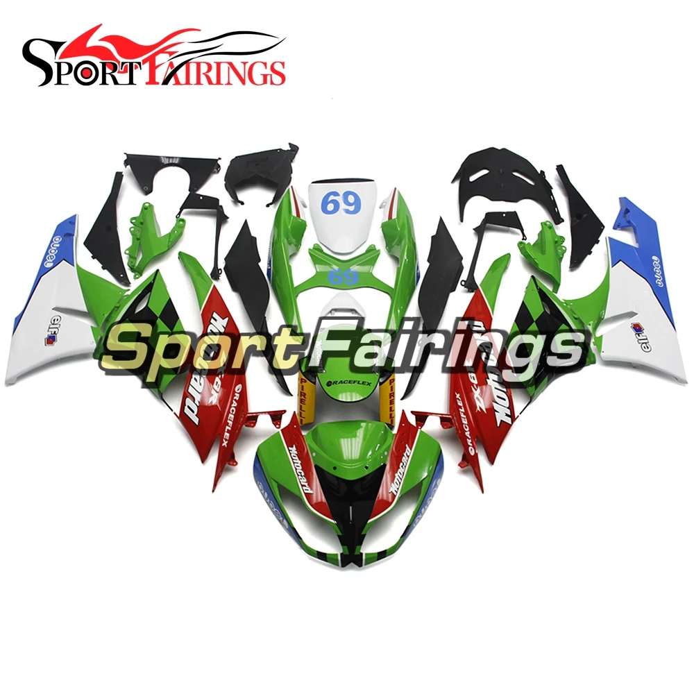 

Обтекатели для Kawasaki ZX6R Ninja 636 год 09-12 2009 2010 2011 2012 ABS мотоцикл полный обтекатель комплект бодикон Cowling MOTOCARD 69