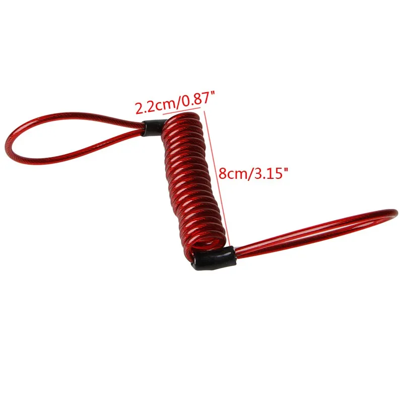 

Bike Motorcycle Scooter Alarm Disc Lock Security Spring Reminder Cable Strong Oct10 Drop Ship Dropshipping
