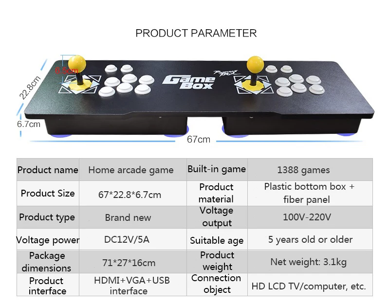 Pandora Box 6s 1500 игра в одной встроенной аркадной/2D видео игры HD качество подключения PS3 tv и другой игровой консоли