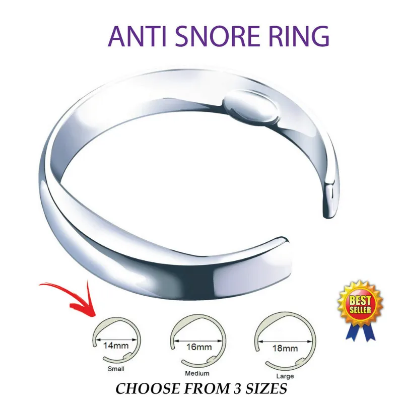 Skute Anti Snore Ring Magnetic Therapy Acupressure Treatment Against Snoring Device Stopper Finger Sleeping Aid Gift | Украшения и