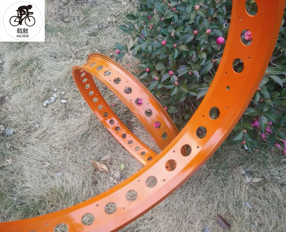 Kalosse DIY цвет 26*4,0 шины диски сплав Fat bike Диски 36 отверстий пляжные Велосипедные обода 80 мм ширина
