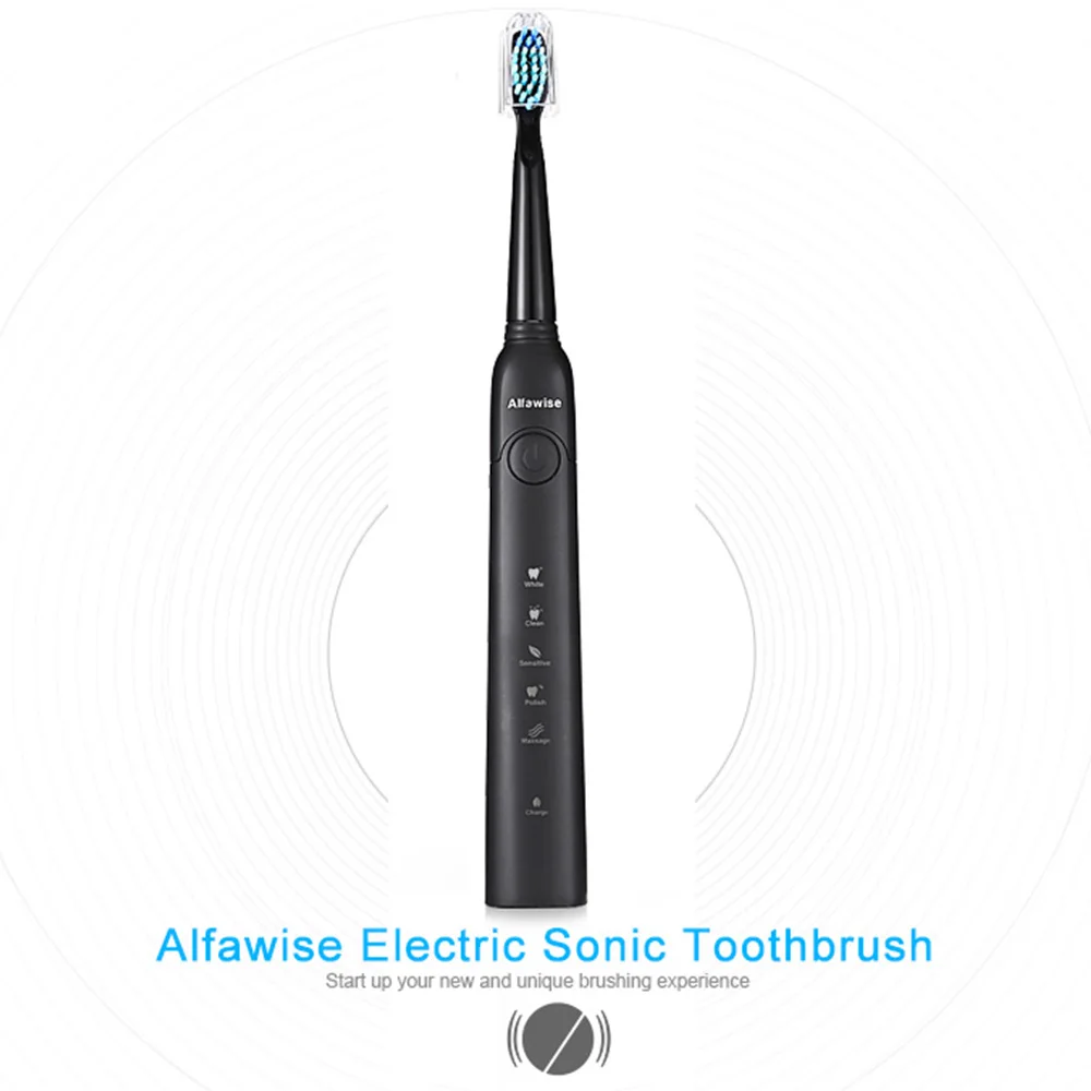 Alfawise SG 949 звуковая электрическая зубная щетка умный таймер пять режимов чистки