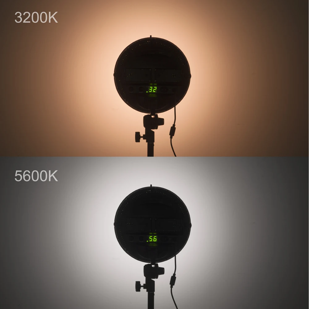 Tolifo 800 светодио дный видео студия кольцо света Би цвет 3200 К/5600 К Затемнения + 2 4 г