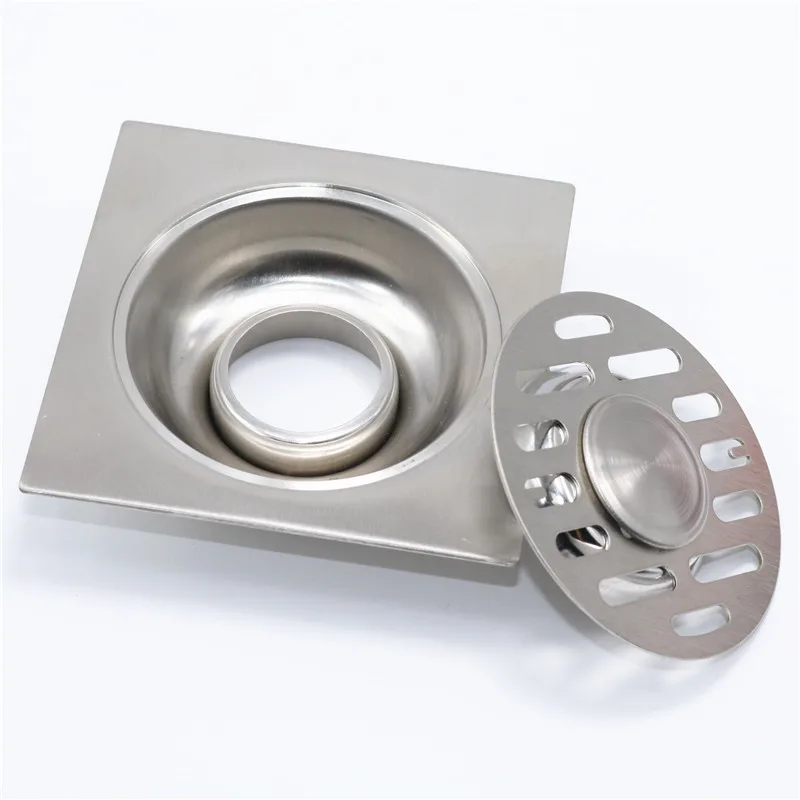 1 шт. Нержавеющая сталь стоков напольное покрытие к протиранию поглощающие запах