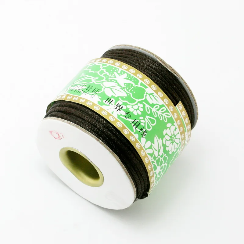 Новое поступление 60 м/рулон 2 мм корейский Шелковый шнур с бисером китайский