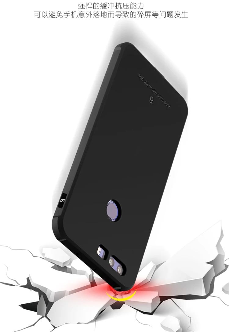 Роскошный чехол Для HUAWEI Honor 8 Высокое качество жесткий силиконовый Защитный