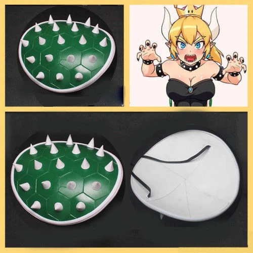 Tortoise shell Super Mario Bowsette Kuppa Koopa Hime принцесса косплей реквизит Корона рога серьги чокер Хэллоуин костюм реквизит - Цвет: Tortoise shell