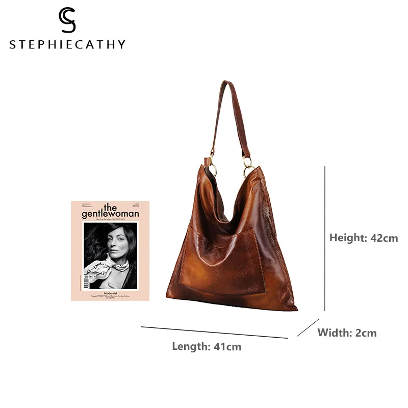 Сумка-мессенджер SC из натуральной кожи в стиле ретро вместительная