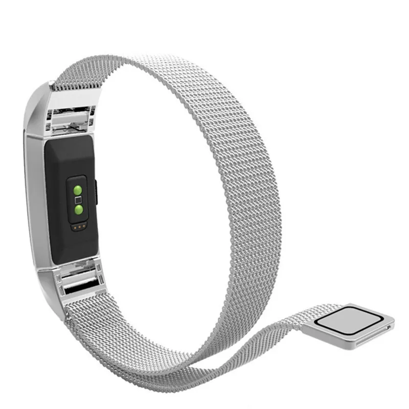 Миланский магнитный ремешок для Fitbit Charge 3 для Charge 2 фитнес-браслет из нержавеющей стали спортивные часы сменный металлический браслет