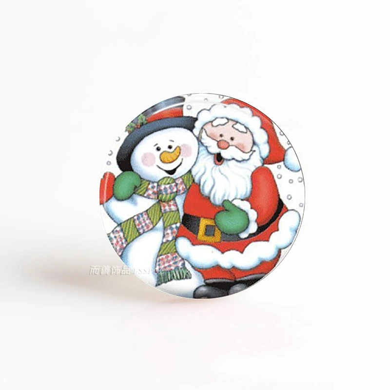 5 шт./лот кабошон сделай сам ювелирные изделия Рождественский Снеговик картинка с