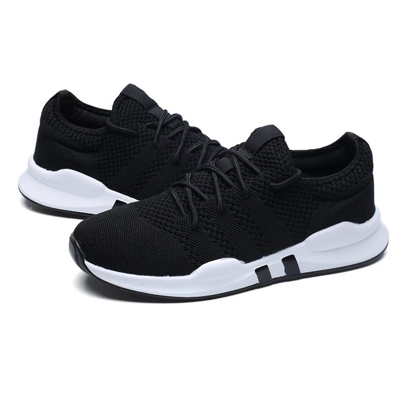 DanielMan New Fashion Men High Quality Casual Black Lac-up Shoes Breathable Mesh Soft Tennis Sport Jogging Run Shoe Summer | Обувь